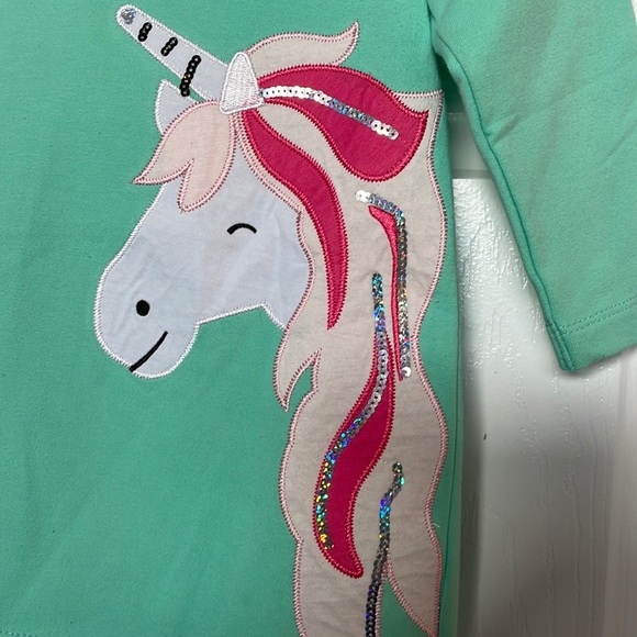NWT Kids Unicorn 🦄 Hoodie Dress Size 2T k - Picture 2 of 4